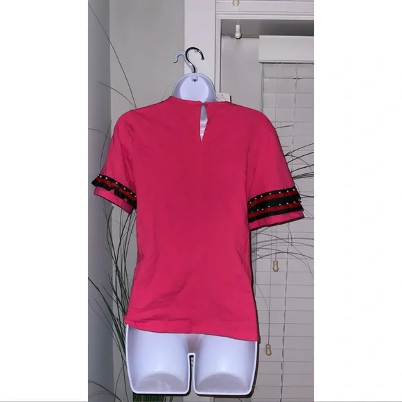 Pink RUFFLE Top - Picture 2 of 2